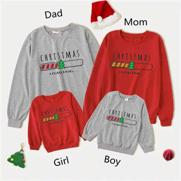 Christmas Print Long Sleeve Family Matching Outfits Only $18.99 - Popopieshop.com 