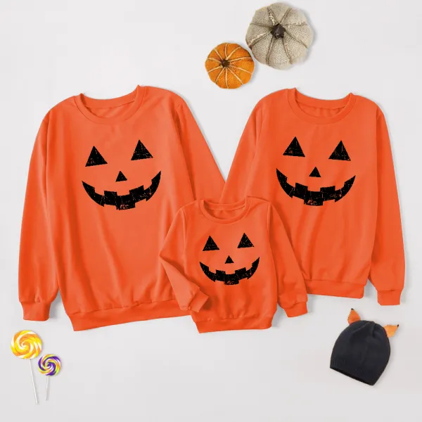 Halloween Print Long Sleeve Family Matching Outfits - Popopieshop.com 