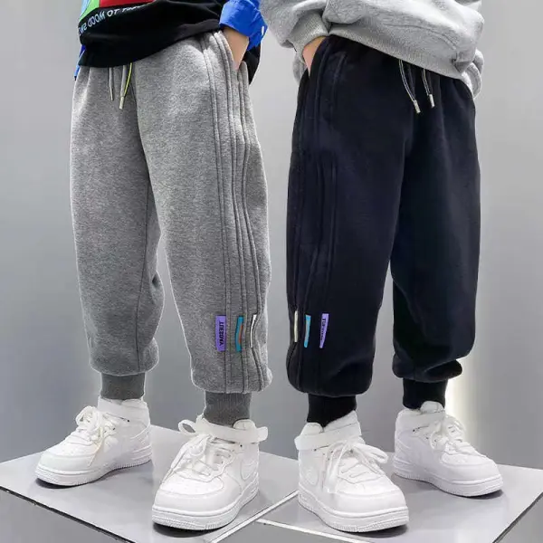 【3Y-13Y】Boys Fashion Striped Casual Pants - Popopieshop.com 