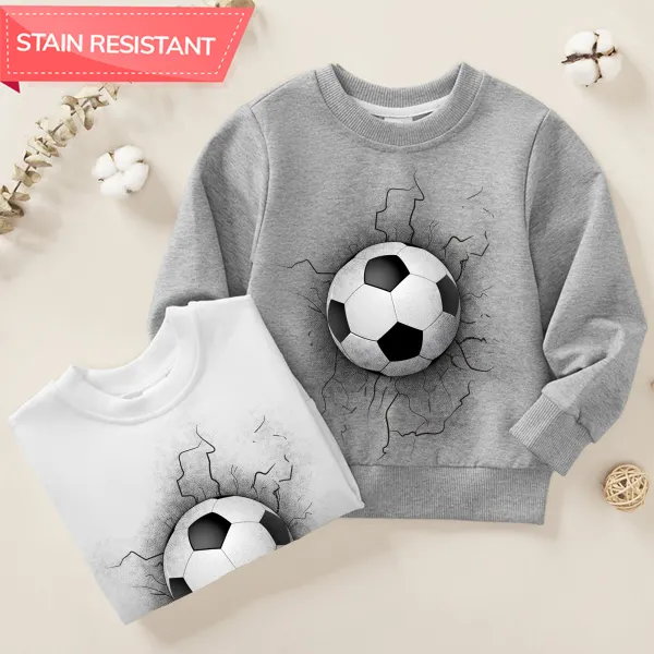 【12M-9Y】Unisex Cotton Stain Resistant World Cup Football Print Long Sleeve Sweatshirt - Popopieshop.com 