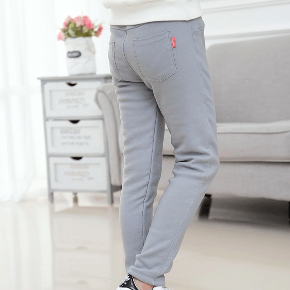 【2Y-11Y】Girls Casual Thickened Fleece Pants - Popopieshop.com 