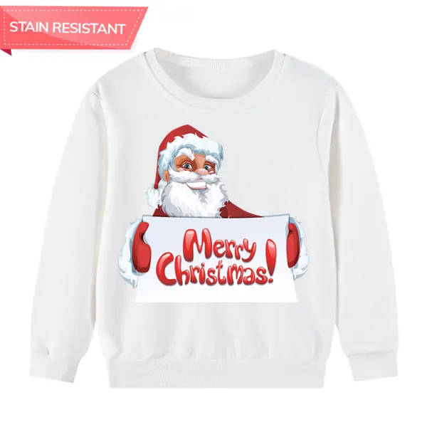 【12M-9Y】Unisex Kids Cotton Stain Resistant Christmas Print Long Sleeve Sweatshirt Only $20.99 - Popopieshop.com 