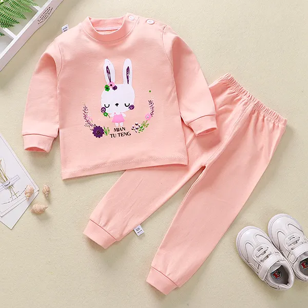 【12M-9Y】Cartoon Printed Cotton Set For Boys And Girls - 34498 - Popopieshop.com 