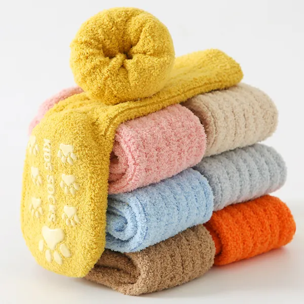 【6M-4Y】Baby Cute Solid Color Non-slip Socks - Popopieshop.com 