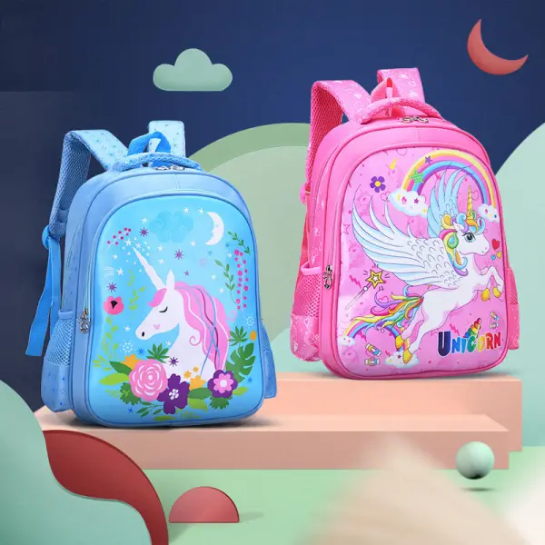 Girl Unicorn Pattern Schoolbag - Popopieshop.com 