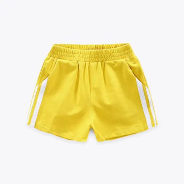 【2Y-11Y】Unisex Summer Cotton Multicolor Casual Sports Shorts - Popopieshop.com 
