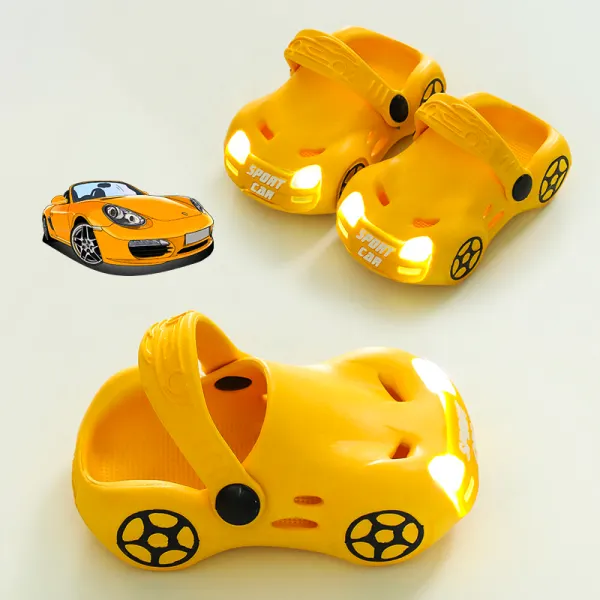 Kids Car-Shaped LED Luminous Slippers - Popopieshop.com 