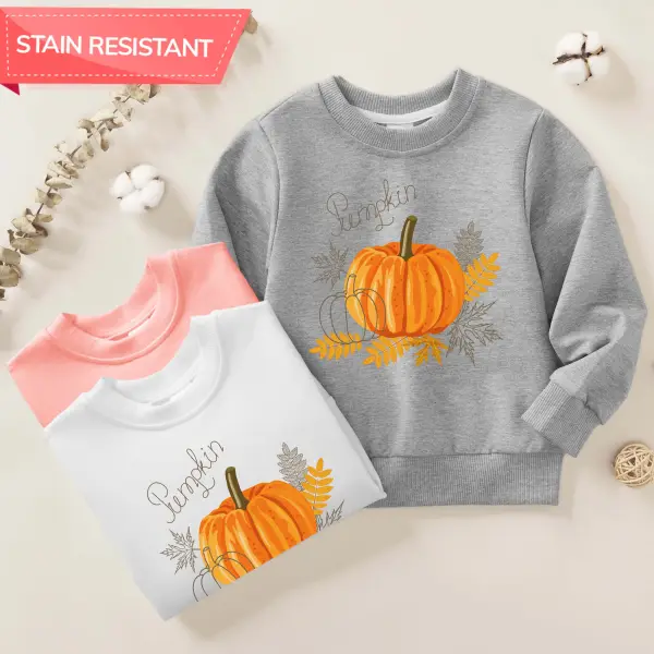 【12M-9Y】Unisex Kids Cotton Stain Resistant Halloween Print Long Sleeve Sweatshirt - Popopieshop.com 