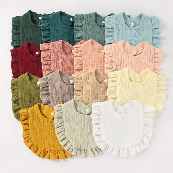 Baby Cotton Multicolor Bib - Popopieshop.com 