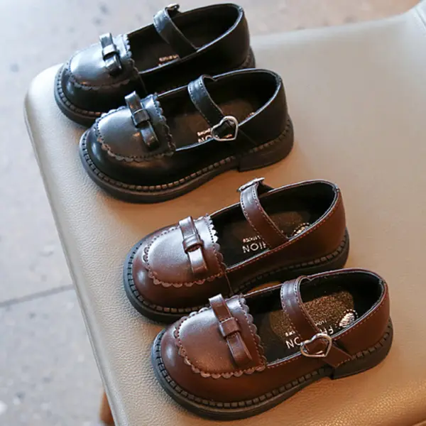 Girl Fashion British Style Bowknot Soft Sole Anti-Slip Princess Shoes - 34511 - Popopieshop.com 