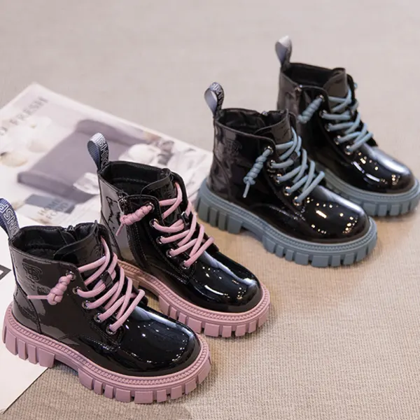 Unisex Casual Fashion Waterproof Colorblock Martin Boots - Popopieshop.com 