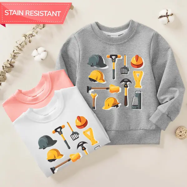 【12M-9Y】Boys Cotton Stain Resistant Cartoon Print Long Sleeve Sweatshirt - Popopieshop.com 