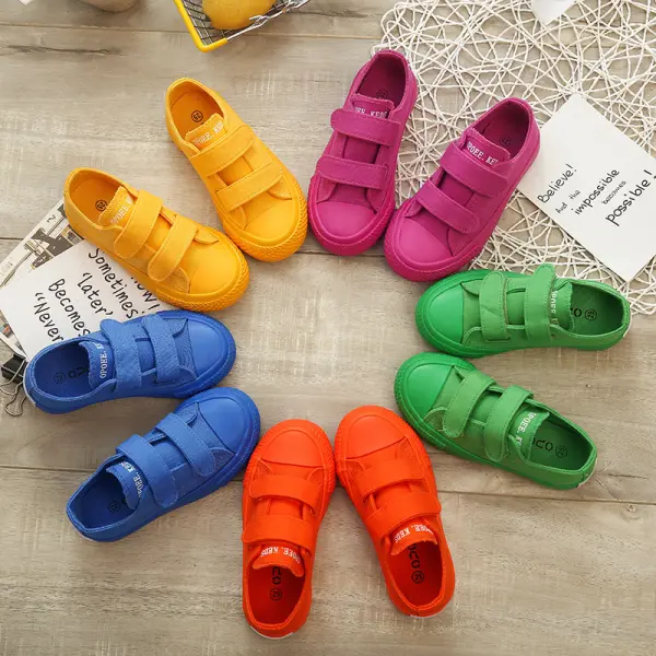 Unisex Kids Multicolor Canvas Shoes - Popopieshop.com 
