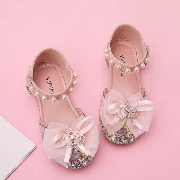 Girls Sweet Beaded And Bow Design Sandals - Popopieshop.com 