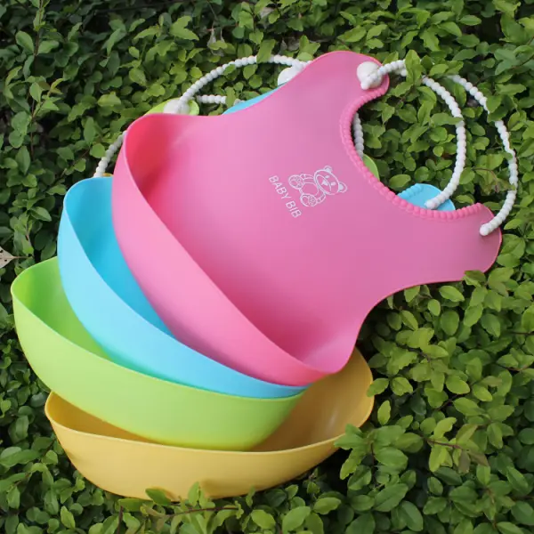 Three-dimensional Waterproof Children's Eating Pocket Baby Imitation Silicone Bib Baby Bib Baby Eating Pocket - Popopieshop.com 