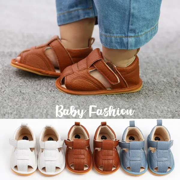 Newborn Baby PU Shoes Soft Sandals - Popopieshop.com 