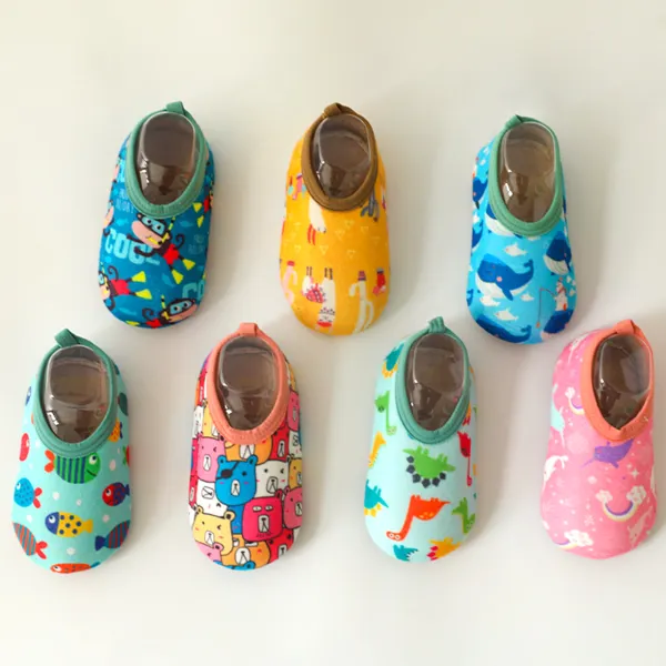 Unisex Baby Cartoon Print Velvet Warm Anti-Slip Toddler Shoes - Popopieshop.com 