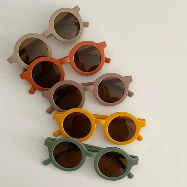 Kids Casual Retro Multicolor Visor Sunglasses - Popopieshop.com 