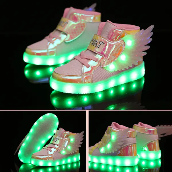Kids Fashionable LED Lights Glow-in-the-Dark Shoes - Popopieshop.com 