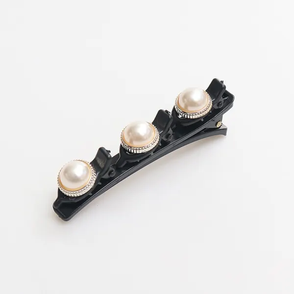 Girls Fashion Flower And Bead Design Hair Clips - Popopieshop.com 