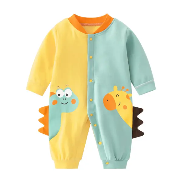 【0M-24M】Baby Cute Cartoon Print One Piece - Popopieshop.com 