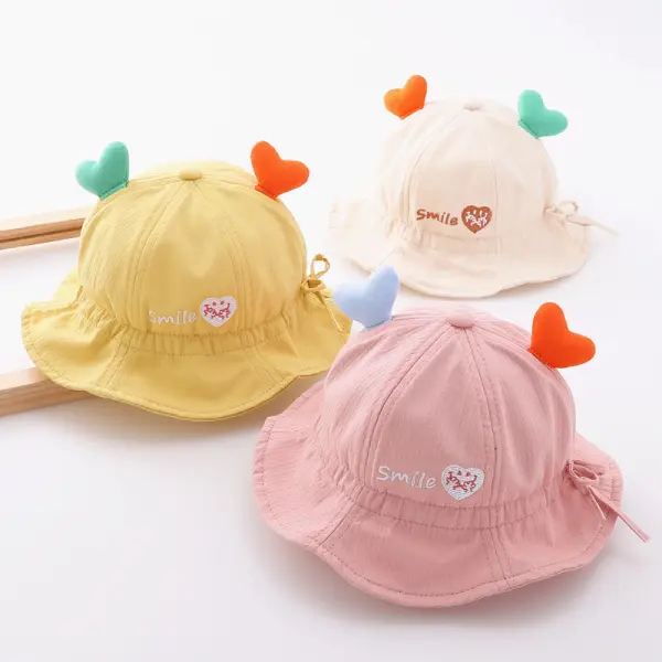 【1Y-2Y】Unisex Baby Multicolor Letter Embroidered Hat - Popopieshop.com 