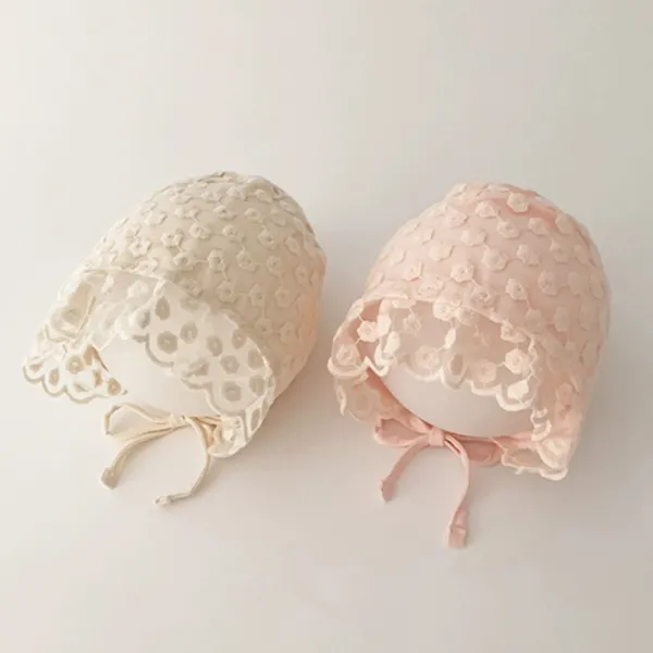 【1Y-2Y】Baby Girl Lace Ruffle Hat - Popopieshop.com 