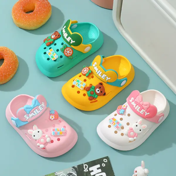 Kids Cute Cartoon Pattern Design Slippers Beach Shoes - Popopieshop.com 