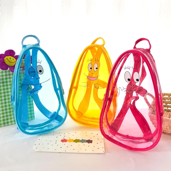 Kids Fashion Cute Transparent Jelly Backpack - Popopieshop.com 