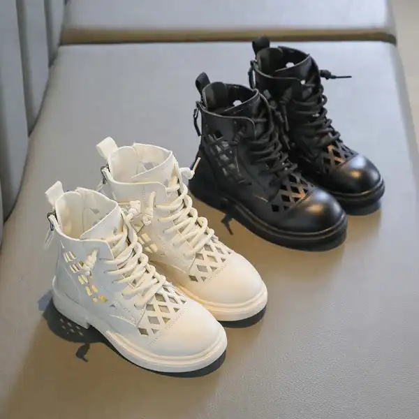 Girls Fashion Hollow Out Boots - Popopieshop.com 