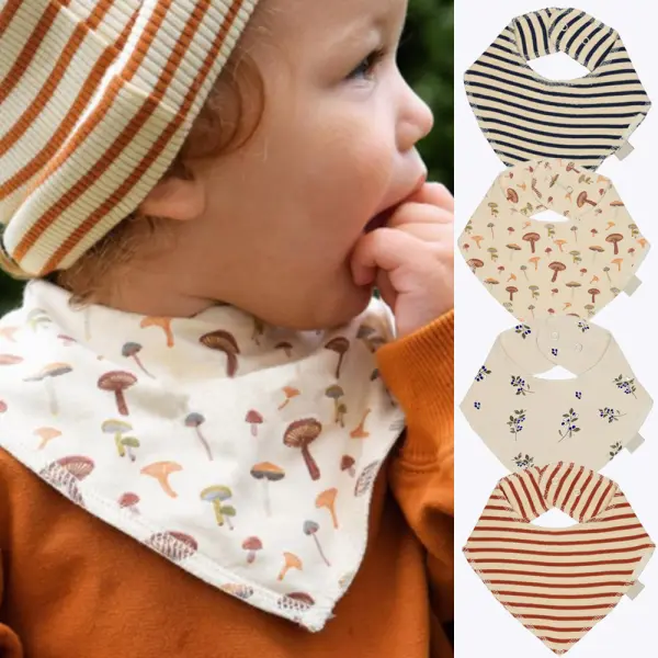 Baby Cotton Water-absorbent Vomit-proof Anti-dirty Bib - Popopieshop.com 