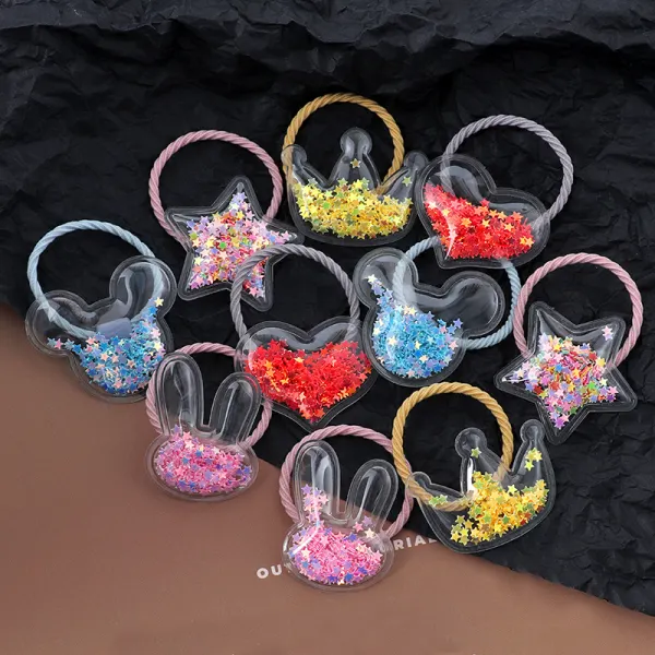 10-Piece Girls Cartoon Styling Hair Rope Set - Popopieshop.com 