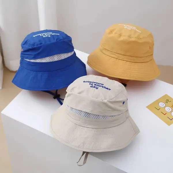 Boys Letter Embroidered Quick Dry Hat ( For 3-8 Years Old ) - Popopieshop.com 
