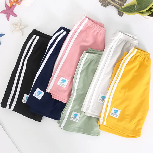 【2Y-10Y】Unisex Casual Cotton Multicolor Shorts - Popopie.com 