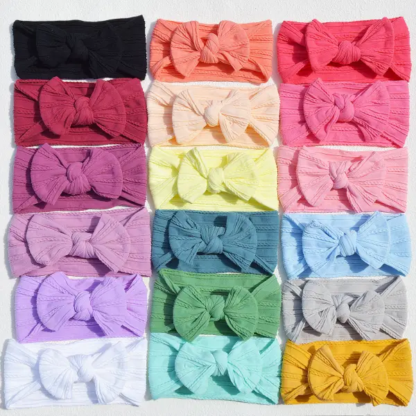 Baby Girl Multicolor Bow Hairband - Popopieshop.com 