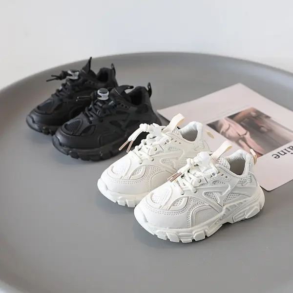 Boys Fashion Solid Color Sneakers - Popopieshop.com 