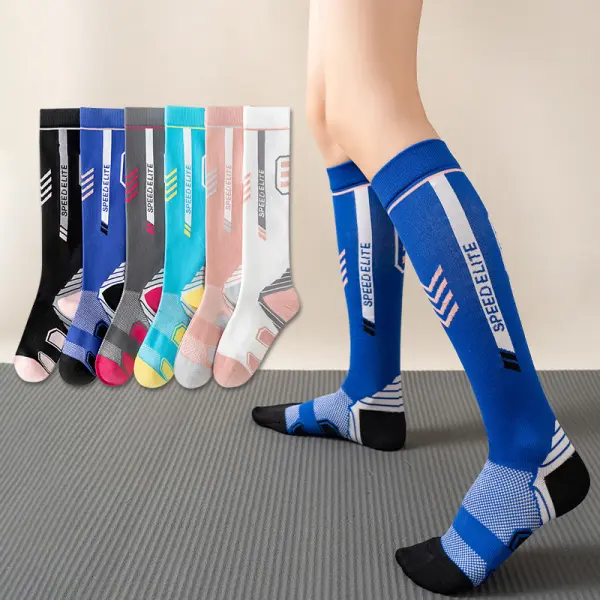Kids Fashionable Letter And Color Block Jacquard Socks - Popopieshop.com 