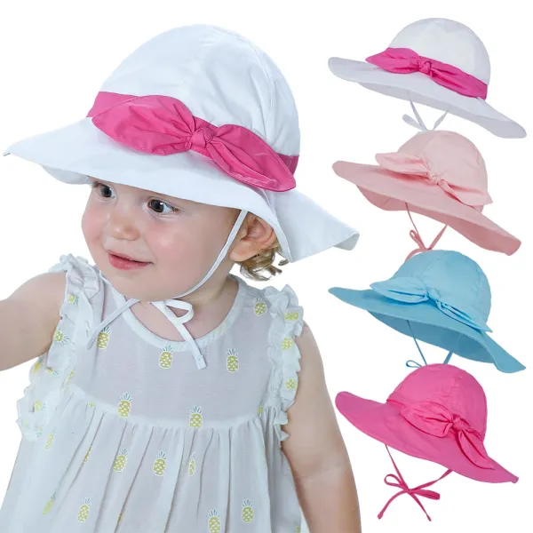 Baby Girl Cute Bow Design Hat - Popopieshop.com 
