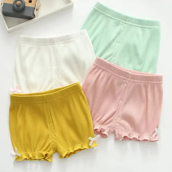 【6M-3Y】Baby Girl Cotton Multicolor Shorts - Popopieshop.com 