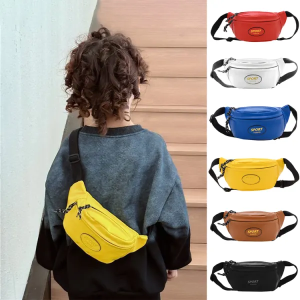 Boys Casual Stylish Letter Print PU Bag - Popopieshop.com 
