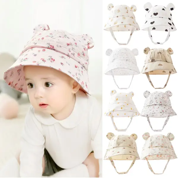 Unisex Baby Bear Ears Fisherman's Hat - Popopieshop.com 