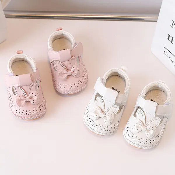 Baby Girl Cute Bowknot Soft Sole Breathable Shoes - Popopieshop.com 