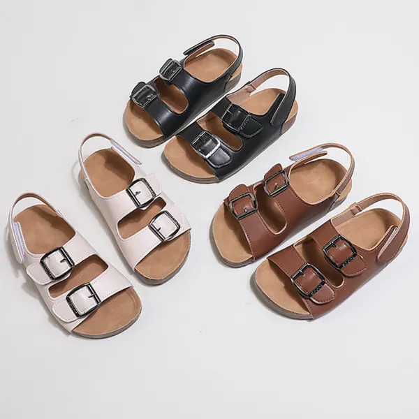 Boys Casual Cork Sole Open Toe Sandals - Popopieshop.com 
