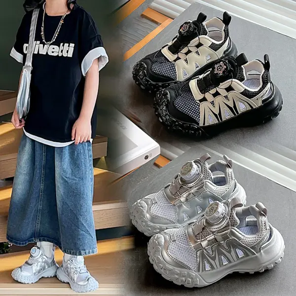 Girls Fashion Mesh Hollow Breathable Sneakers - Popopieshop.com 