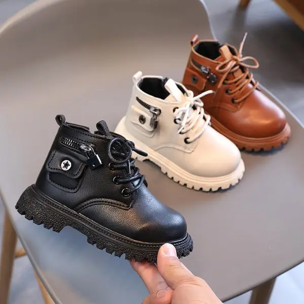 Boys Lace Up Martin Boots - Popopieshop.com 
