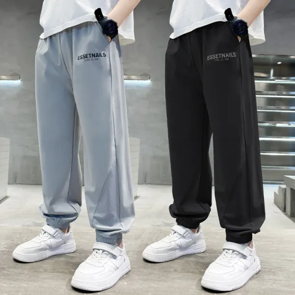 【4Y-15Y】Boys Casual Quick-drying Breathable Sweatpants - Popopieshop.com 