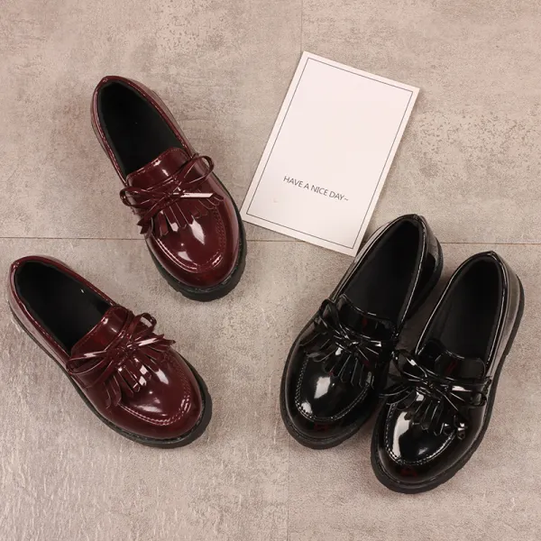 Girls Fashion Leather Shoes - Popopieshop.com 
