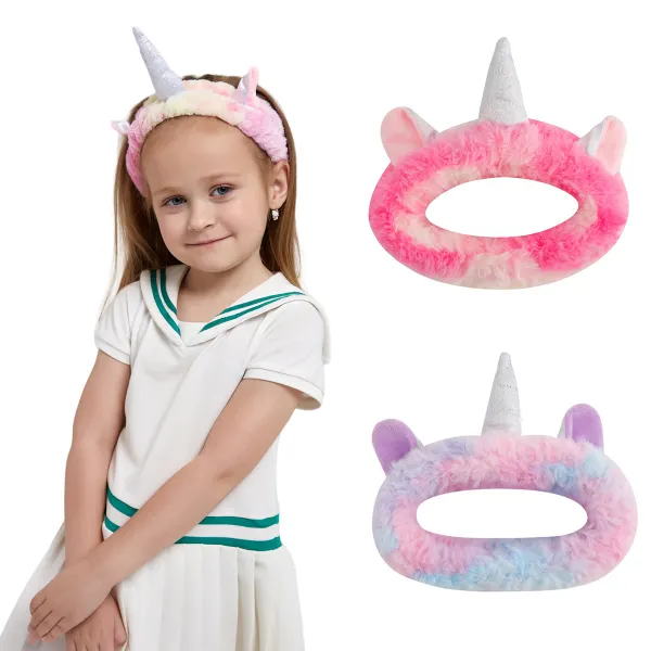 Girls Fluffy Unicorn Hairband - Popopieshop.com 