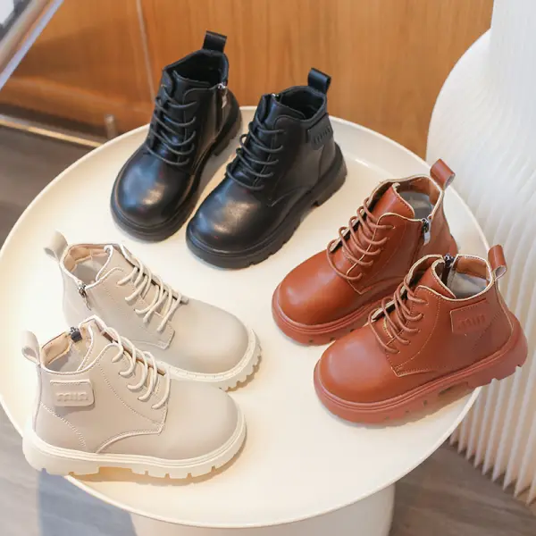 Boys Lace Up Martin Boots - Popopieshop.com 