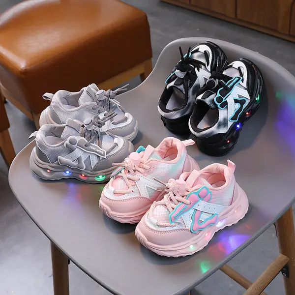 Unisex Kids LED Lights Sneakers - Popopieshop.com 